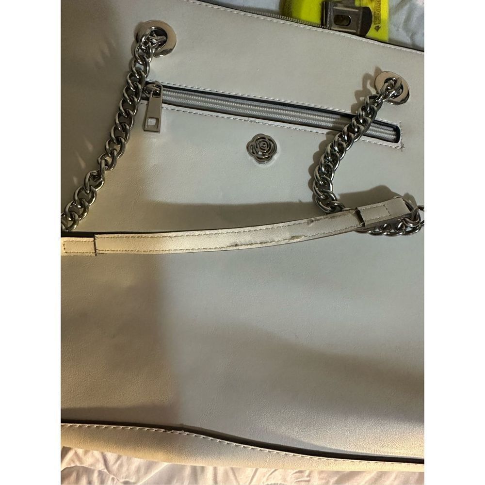 Carlos By Carlos Santana Cream Studded Purse - Picture 6 of 13